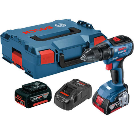 Perceuse-visseuse GSR 18V-50 - BOSCH - avec 2 batteries 18V 5.0Ah - chargeur - L.Boxx - 06019H5001