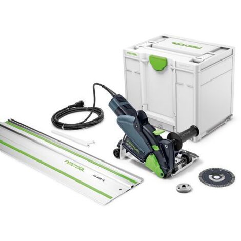 Festool – Système de tronçonnage diamant 125mm – Puissance 1400W – Profondeur de coupe 27mm – Pour matériaux minéraux – Moteur performant - 125-Plus-FS (1/9)