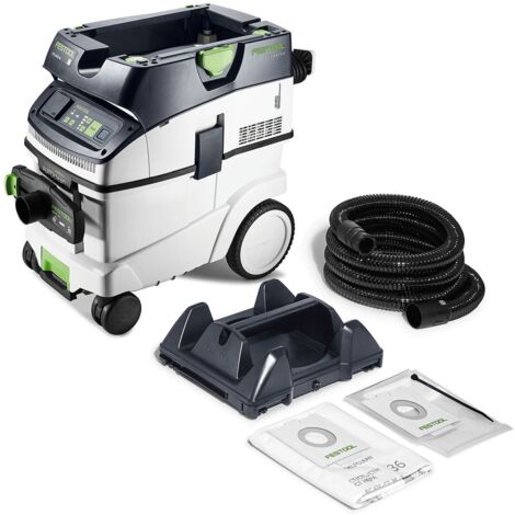 Festool – Aspirateur mobile CLEANTEC CTL 36 EI AC-PLANEX – Classe L avec AUTOCLEAN – Dépression max. 24000 Pa – Volume cuve 36 l – Pour ponçage exigeant - CTL 36 EI AC
