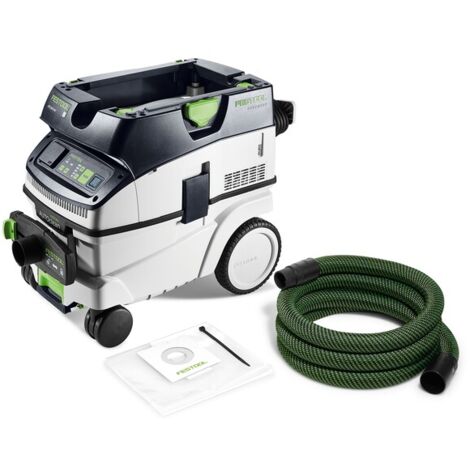 Festool – Aspirateur professionnel CLEANTEC CTL 26 EI – Dépression 24 000 Pa – Capacité 26 l – Pour poussières minérales – Bluetooth pour démarrage automatique - CTL 26 EI AC