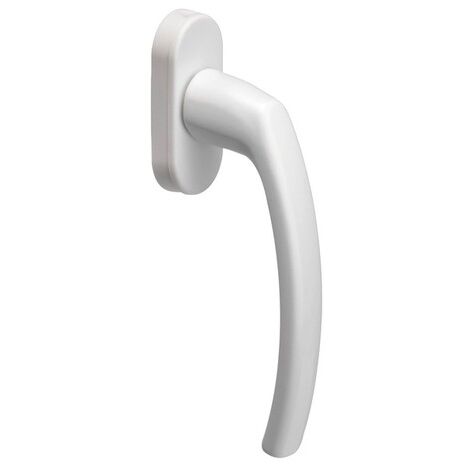 Prodif – Bouton oscillo-battant carré 7x10 mm – 2 vis 5x30 mm incluses – Couleur blanche 9016 – Pour fenêtres et portes