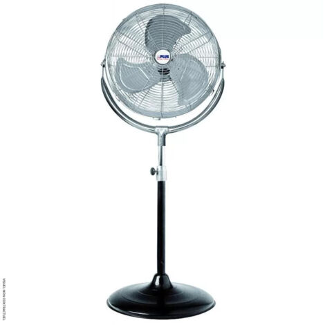 Ventilateur sur pied S.PLUS VM 50 PI.2 120W 3 vitesses D43cm Chromé