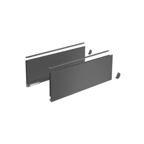 Profilé latéral de tiroir AvanTech YOU, hauteur 187 mm x NL 500 mm, Anthracite, gauche et droite - HETTICH - 9353444 (1/4)