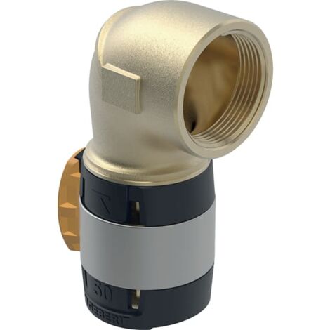 Geberit FlowFit Coude de transition 90° avec filetage femelle, DN 50, 620.536.00.1 (1/4)
