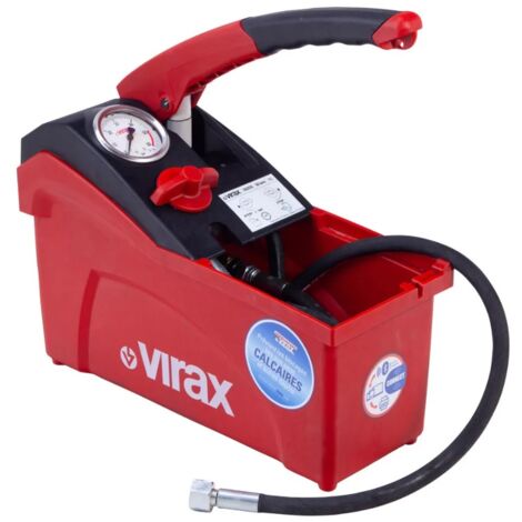 Virax – Pompe d'épreuve manuelle Connect 50 bar 5L – Manomètre classe 1.6 – Bac en plastique PA6.6 renforcé – 262036 (1/4)