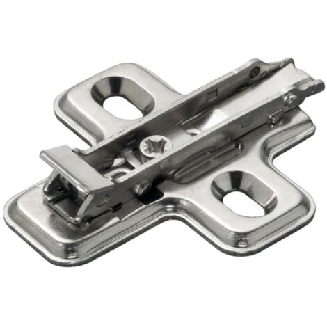 Embase cruciforme à fixation rapide perçage 37 x 32 mm à visser 0 mm acier - SALICE - BAV3M09F