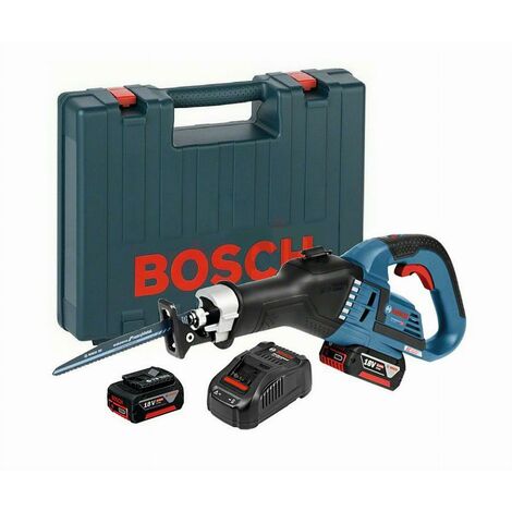 Scie sabre Bosch Professional GSA 18V-LI C + 2 batteries 4,0Ah + L-BOX