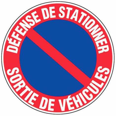 Novap – Panneau de signalisation polystyrène choc Ø 300 mm – Pré-perforé pour montage mural – Résistant aux intempéries – 4060798 (1/2)
