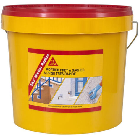 Sika – Mortier hydraulique rapide 5kg – Prise ultra-rapide – Excellente adhérence – Pour enduits sous eau courante et scellements rapides