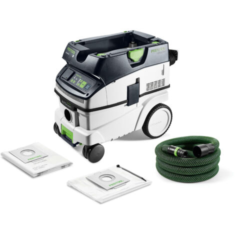 Festool – Aspirateur à copeaux 1200W – Débit max 3900 l/min – Décolmatage automatique AUTOCLEAN – Pour poussières nocives et outils électroportatifs - CTL 26 EI AC