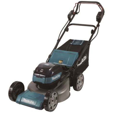 Makita – Tondeuse à gazon sans fil 40V – Largeur de coupe 48 cm – Moteur Brushless – Réglage central de la hauteur de coupe 20-100 mm – Pour surfaces jusqu'à 2100 m²