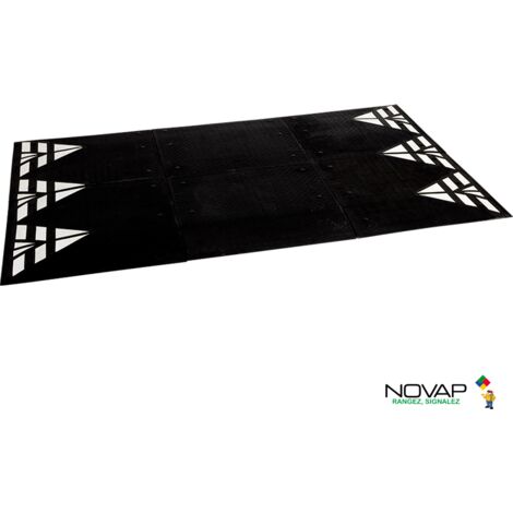 Coussin berlinois, ralentisseur conforme CEREMA - 3 m - Noir - NOVAP - 6100331 (1/5)