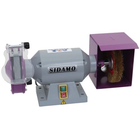 Sidamo – Touret à meuler 200 TB – 230 V mono – Moteur sur roulements à billes – Pare-étincelles réglable – 20113502 - STAR 200 TB