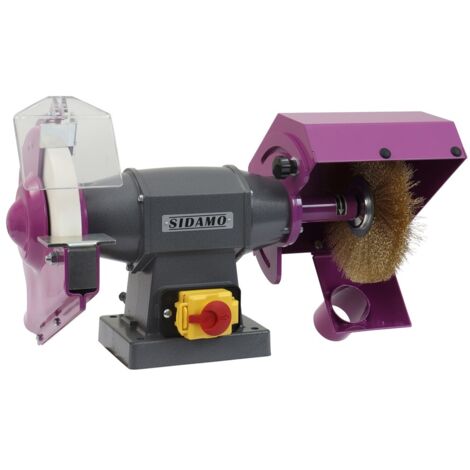 Touret meule - brosse PRO 200 TB - D. 200 mm - 230 V mono - SIDAMO - 20113130 (1/2)
