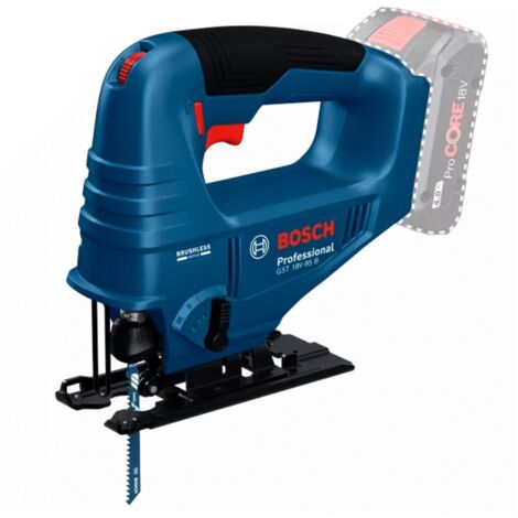 Bosch – Scie sauteuse 18V – Moteur Brushless – Profondeur de coupe 20mm – Pour bois, métal et plastiques – Poignée ergonomique - 18V-95