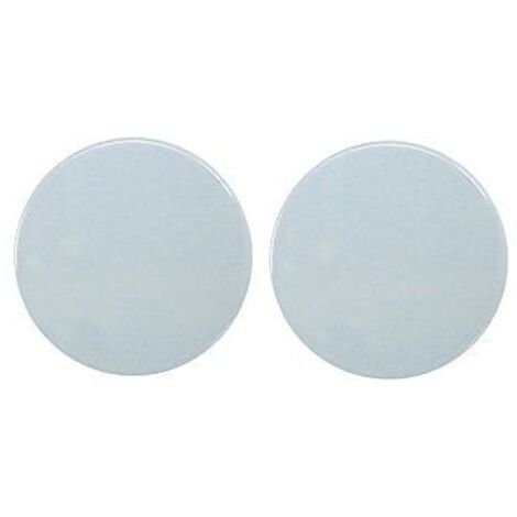 Paire rosace serrure S80 NORMBAU - Bec de cane - gris manhattan 67 - 247060 (1/6)