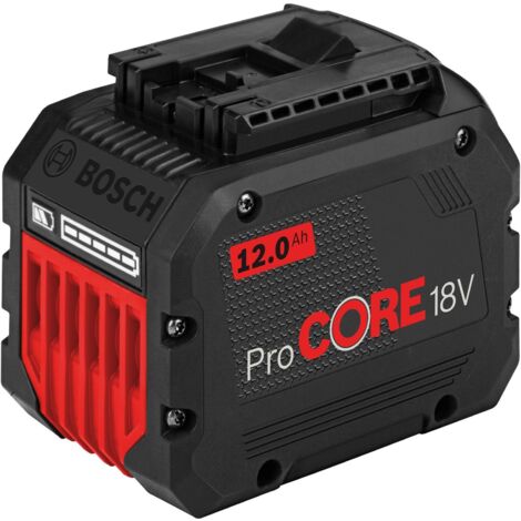 Bosch Professional – Batterie ProCore 18V 12Ah – Technologie COOLPACK 2.0 pour longévité – Compatible outils Bosch 18V – Performance élevée pour applications exigeantes - 1600A016GU