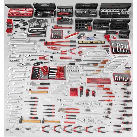 Composition de 165 outils pour maintenance industrielle CM.130A Facom  CM.130APF
