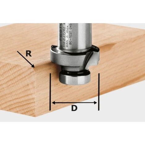 Festool – Fraise à moulurer pour défonceuse 27mm – Lames carbure pour bois massif – Usinage régulier sans friction – 490095 - R5-OFK