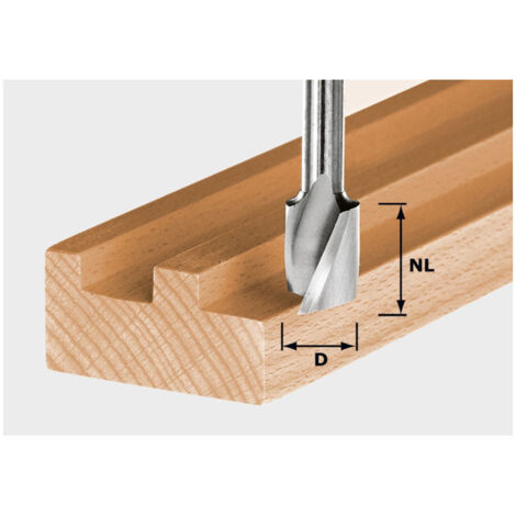 Festool – Fraises à rainurer hélicoïdale D8mm – Acier HS pour bois massif – Coupe nette sans éclat – Compatible OF 900/1000/1010/1400/2000/2200