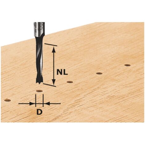 Festool – Fraise pour tourillons HW 3mm – Longueur utile 16mm – Métal dur carbure de tungstène – Compatible défonceuses – 491065 (1/5)