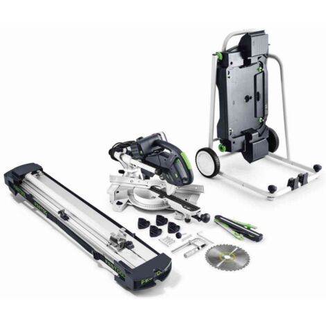 Festool – Scie à onglet radiale 1200W Ø216 mm – Inclinaison 47°/46° – Coupe précise jusqu'à 305 x 60 mm – 574789 - KS 60 E