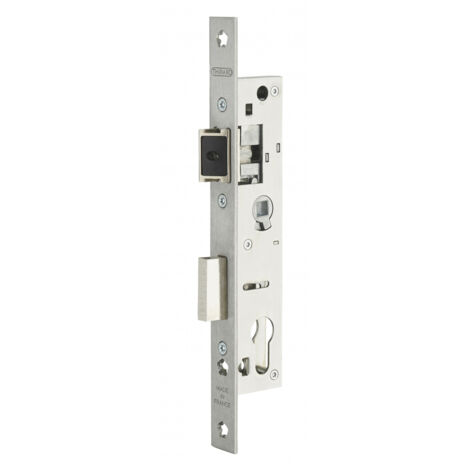 Thirard – Serrure à cylindre profilé réversible L36/A21/EA70 – Têtière inox 15mm – Pêne acier nickelé – Sans gâche ni rouleau