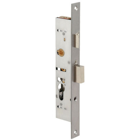 Serrure multipoint encastrée 3 points – Pêne dormant 1/2 tour – Entraxe 70 mm – Coffre 39,8 x 200 mm – Axe 22 mm – F136404000 – Metalux Sas