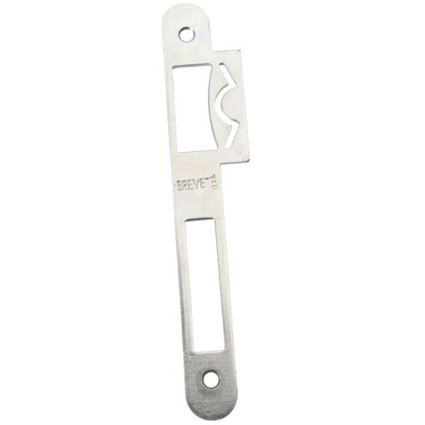 Gâche plate réglable en acier zingué – Réversible pour serrures à larder – Ajustement précis de la compression – Dimensions 175 x 20 x 2 mm (1/5)