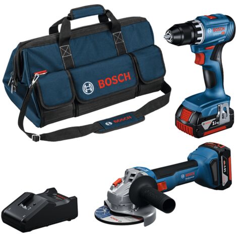 Combo Kit 2 outils 18 V GSR + GWS + 2x4,0 Ah + GAL Professional (1/5)