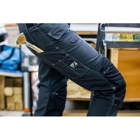 Pantalon de travail femme Harpoon Multi Stretch Ruby T.46 bleu - BOSSEUR - 11934-006 (1/2)