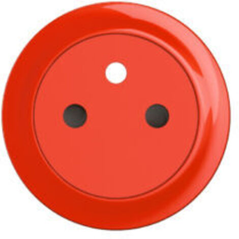 Enjoliveur pour prise de courant fort 2P+T surface Céliane - Rouge - LEGRAND - CB0111 (1/2)