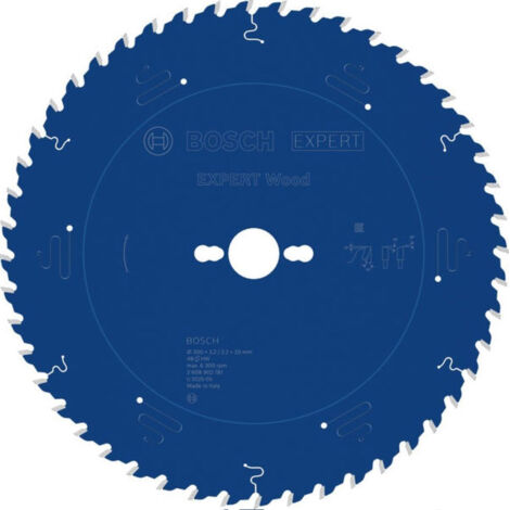 Lame de scie circulaire Bois 300 x 3,2/2,2 x 30 mm T48 - BOSCH - 2608902181 (1/3)