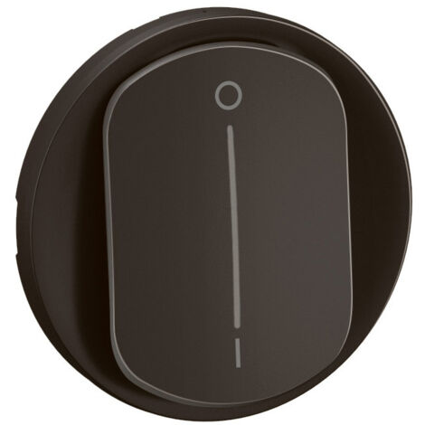 Enjoliveur pour interrupteur bipolaire à voyant Céliane - Noir - LEGRAND - CN1020 (1/3)