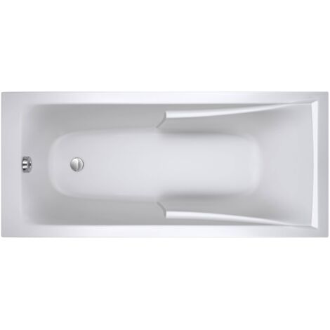 Jacob Delafon – Baignoire ilot Corvette 3 170x80 cm – Acrylique blanc brillant – Dossier réhaussé pour confort – Économie d'eau 111L