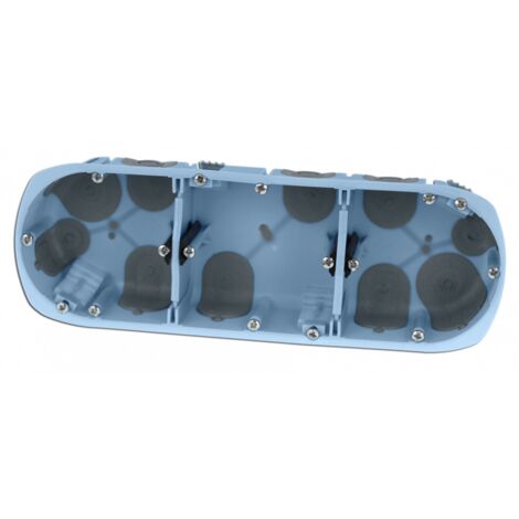 Eur Ohm – Boîtier de protection pour prise électrique triple XL – Diamètre 67mm – Profondeur 50mm – Entraxe 71mm – Économie d'énergie jusqu'à 10% (1/7)