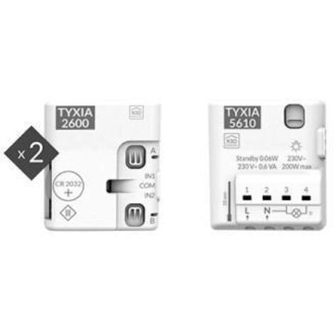 Delta Dore – Circuit d'éclairage va-et-vient sans fil sans neutre – Compatible box connectée – Commande à distance via smartphone – Portée radio 100-300m