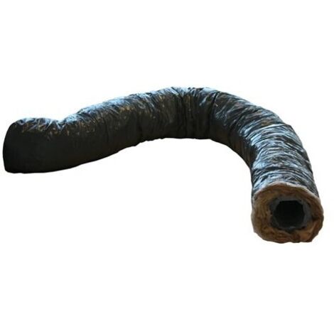 Unelvent – Gaine VMC souple isolée 25 mm – Isolation laine de verre – Diamètre 125 mm – Longueur 6 m – Zéro phtalate, sans irritation