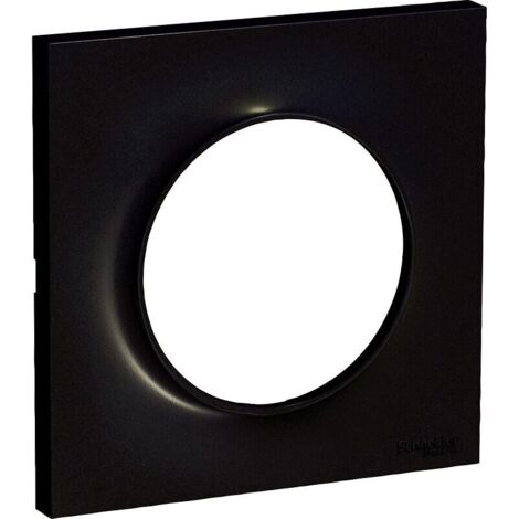 Odace Styl - plaque 4 postes horizontaux ou verticaux entraxe 71mm anthracite - SCHNEIDER ELECTRIC - S540708