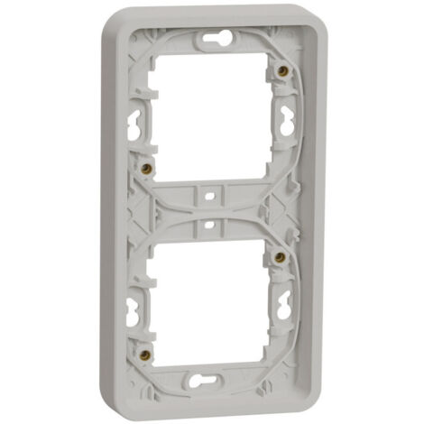 Cadre 2 postes - Vertical - Encastré - IP55 - IK08 - Blanc - Mureva Styl - MUR39151 - Schneider (1/5)