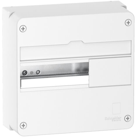 Schneider Electric – Coffret électrique nu en saillie 1 rangée 13 modules 63A – Protection IP30 – Plastique auto-extinguible – R9H13401 (1/9)