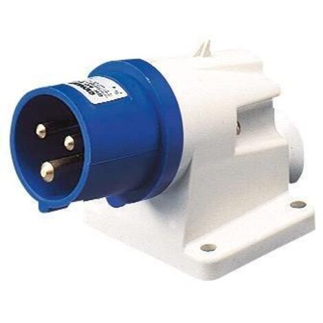 SOCLE MURAL MALE IEC CON.SAIL.PR.90° 2P+T 32A 230V 6H (1/2)