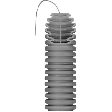 Janoplast – Gaine électrique ICTA grise diamètre 16mm – Avec tire fils couronne 100ml – Pour installations électriques en intérieur