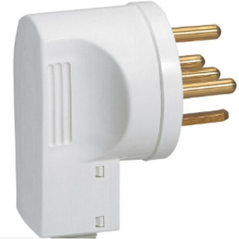 Legrand – Fiche mâle 20 A coudée avec serre-câbles 3P+N+T – IP20 – 400V – Intensité 20A – 55157
