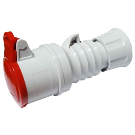 Prise mobile Gewiss 3P+N+T 16A IP44 rouge 380V GW62009H (1/3)
