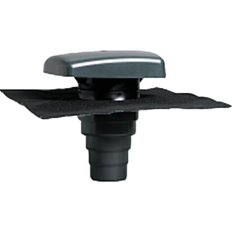 Ubbink – Terminal de ventilation multidiam Ø 100 à 160 mm – Chapeau pour VMC et hottes – Noir – Compatible ardoises