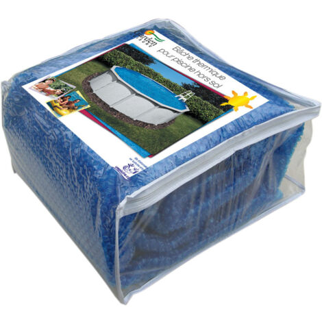 Bâche de piscine été bulle 6,40m – Polyéthylène alvéolé traité anti-UV – Épaisseur 180 microns – Coloris bleu – Garden Leisure