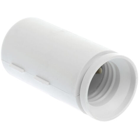 Eur Ohm – Douille de chantier E27 blanche – Acceptant ampoules jusqu'à 100W – Protection IP20 – Température d'utilisation -5°C à +40°C
