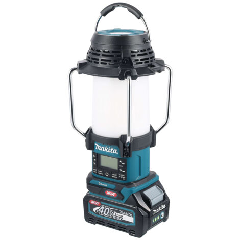 Makita – Radio lanterne LED XGT – Bluetooth DAB/DAB+ FM – Écran LCD rétroéclairé – Autonomie jusqu'à 24h – MR009GZ