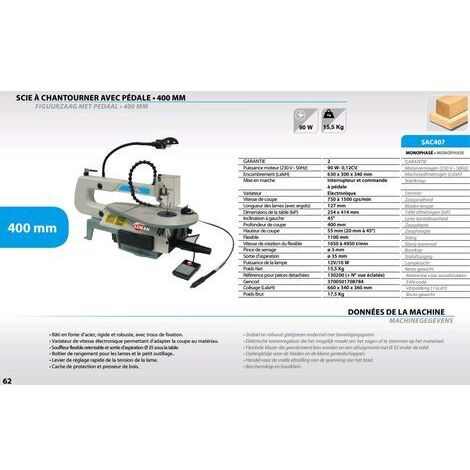 Scie à chantourner mini 85 w OT27171 HOLTZLING 92271700